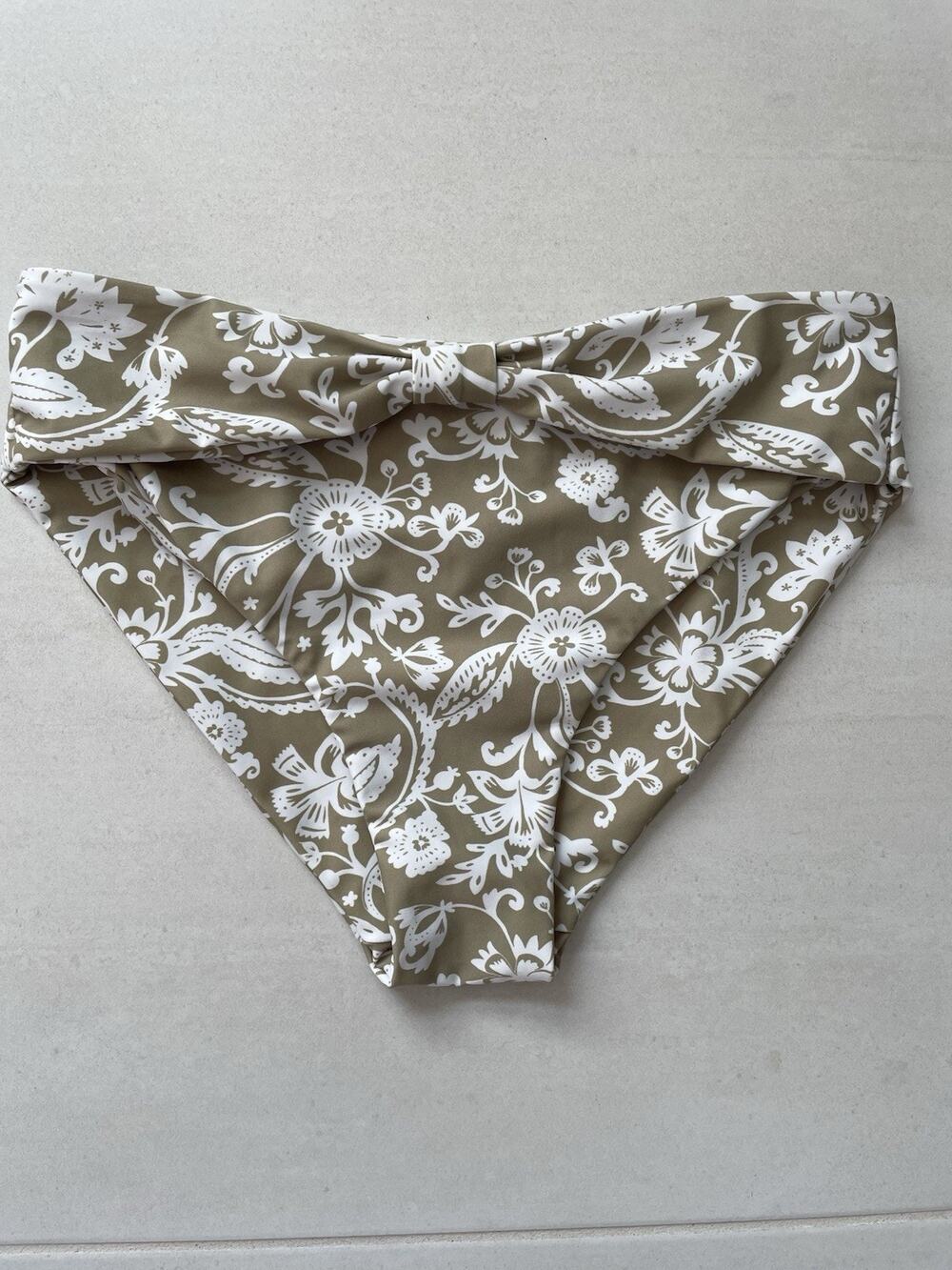 Aila Blue Swim Bikini Bottom High Waist Nile Beach Summer Cottagecore Coastal